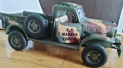 Marine Corp. 1940's Dodge Power Wagon- Metal/Plastic-Camo Paint- 2000- NEW- Read - Image 1 of 4