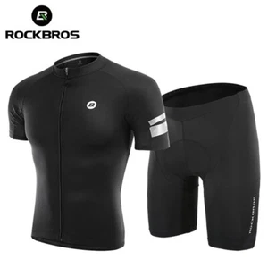 ROCKBROS Cycling Shorts/ T-Shirt Padded Quick-Dry Riding Tight Bike Shorts Set - Picture 1 of 17