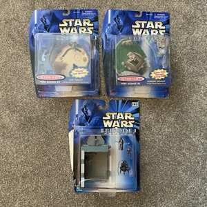 Galoob Star Wars Action Fleet Mini Scenes Playset Bundle Sealed Retro Vintage - Picture 1 of 4