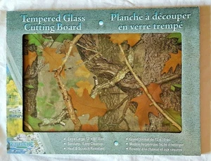 Rivers Edge Cutting Board Woodland Green Camo Tempered Glass #714 - Picture 1 of 6