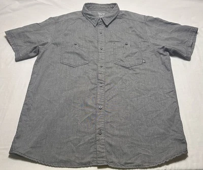 Mountain Hardwear Button Shirt Mens Large Short Sleeve Hiking Pockets Outdoors - Image 1 of 4