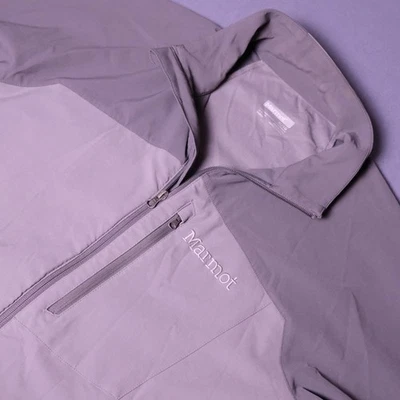 Marmot M3 Softshell Beto Full Zip Windproof Jacket Gray Mens XL Pockets Two Tone - Image 1 of 4