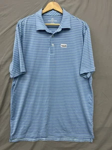 Southern Tide Polo Thin Striped Blue/ Green Men’s Xl - Bild 1 von 6