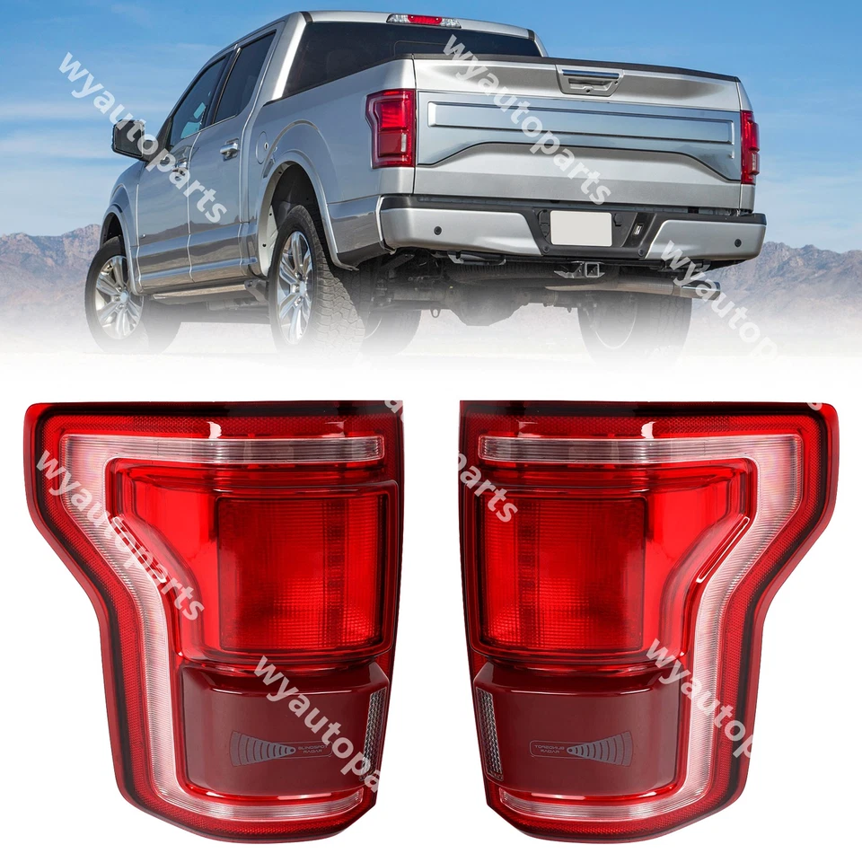 Left Right LED Tail Lights W/Blind Spot Fit For 2015 2016 2017 Ford F-150 F150 Foto 1 de 1