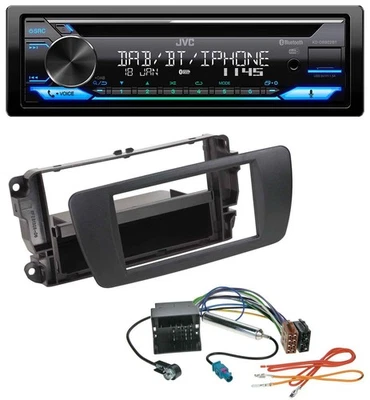 JVC Bluetooth MP3 USB DAB CD Autoradio für Seat Ibiza 6J ab 08 nitschwarz AN1 - Bild 1 von 4