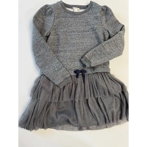 Crewcuts Girls Tutu Sweatshirt Dress Tulle Dress Gray NWOT Size M - Picture 1 of 7