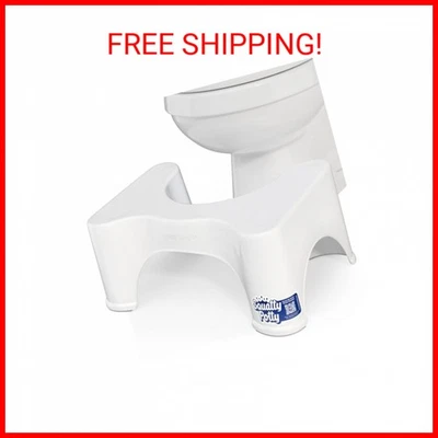 Squatty Potty The Original Bathroom Toilet Stool Height, White, 9 Inch (Pack of - Image 1 of 2
