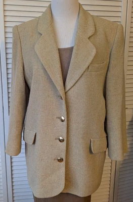 Blazer de lana beige marca berenjena vintage para hombre talla UK40 Foto 1 de 4