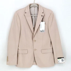 Bar III Men's Tan Cotton Stretch Solid Comfort Slim-Fit Suit Jacket Size 38R - Picture 1 of 6