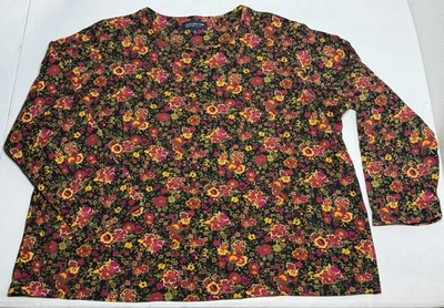 Blusa Top Floral Jones New York Signature Mujer Manga Larga Para Mujer Talla 3X” Foto 1 de 4