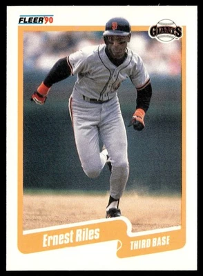 1990 Fleer Ernest Riles San Francisco Giants #69 - Image 1 of 2