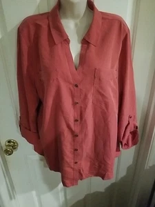 Damen Cb Establish 1962 Knopfleiste vorne mit Krempellaschen Langarm Brustumfang... - Bild 1 von 8