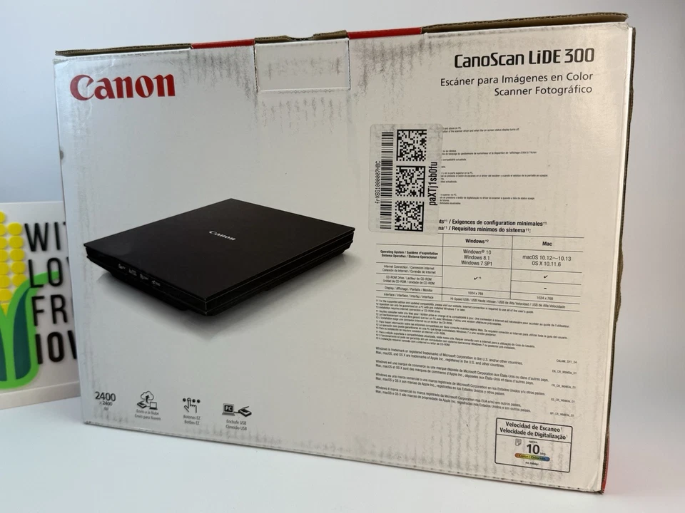 Canon CanoScan LiDE 300 Flatbed Scanner 2400 dpi Optical 2995C002AA New - Image 1 of 4