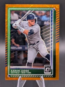 2025 Panini Donruss Baseball Optic #50 - Aaron Judge Orange Velocity Lazer - Foto 1 di 2