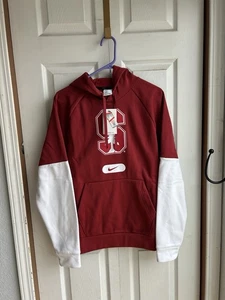 Neu mit Etikett Nike Therma Fit Stanford kardinalroter Hoodie für Herren zweifarbig $ 85 Größe Small - Bild 1 von 9