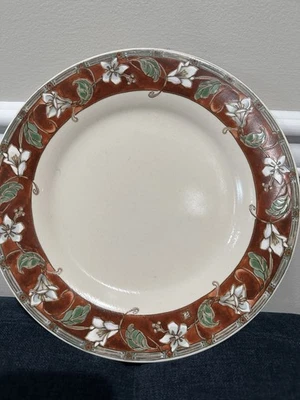 Mission Flower By Pfaltzgraff Dinner Plate 11 inches Made In USA MINT BUY NOW!