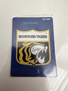 Tarjeta emblema AFL Stimorol Richmond Tigers 1990 157/168 (muy buen estado) - Imagen 1 de 2