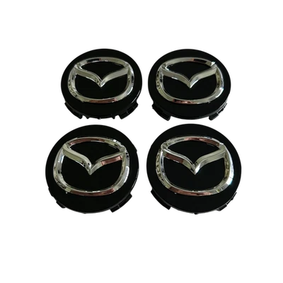 4 шт центральных колпаков колес Mazda черные 2,25 дюйма колпаки колес для CX5 CX9 3 6 RX8 - Изображение 1 из 4