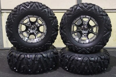 KAWASAKI MULE 4010 25" QUADKING ATV TIRE & COBRA M/B WHEEL KIT KAW11K BIGGHORN - Image 1 of 4