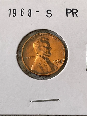 1968 S Proof Lincoln Memorial Cent Cover