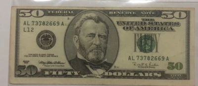 Very Lightly Circulated $50 Bill CRISP!!  SUPER NICE CONDITION! - Image 1 of 3