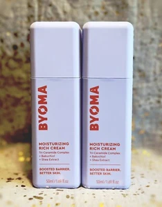 2x~BYOMA~Moisturizing Rich Cream~50ml / 1.69 fl oz each~Travel Size~NWOB~ - Picture 1 of 1