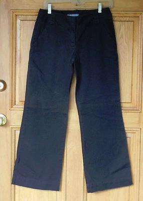 Pantalones de vestir informales negros Hillard & Hanson para dama talla 6P Foto 1 de 3
