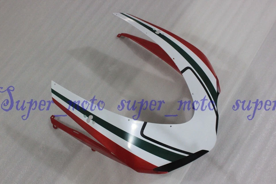 Carenado de plástico para capucha nariz cabeza para Ducati 848 1098 2007-2012 rojo blanco verde Foto 1 de 2