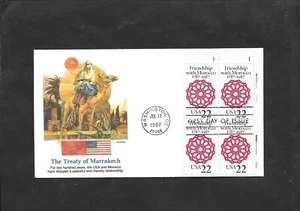 SKV) 1987 USA, Camel-Friendship with Morocco first day cover, new, XF - Picture 1 of 1