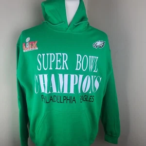 Philadelphia Eagles National Football Champions Pullover Sweatshirt Hoodie Green - Picture 1 of 8