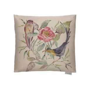Kissenbezüge Vogel und Blumenmuster Mehrfarbig mit Mauve Rückseite 43 cm - Bild 1 von 1