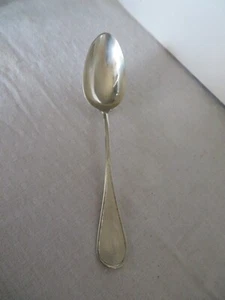 1 grande Cuillère en argent massif orfèvre Ernest Compère 1888 Monogramme AJ - Picture 1 of 6