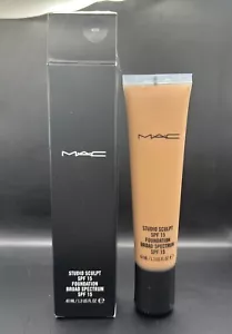 MAC Studio Sculpt Foundation SPF15 NC45 Full Size 1.3oz / 40ml New In Box - Picture 1 of 1