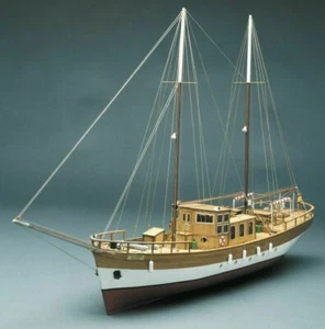 Mantova Model 753 - Trotamares, barca a motore Schooner, kit 1:43 - Foto 1 di 1