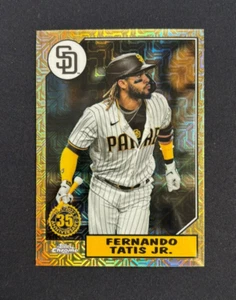 2022 Topps Chrome Series 1 Fernando Tatis Silver Pack Mojo Refractor #T87C-100 - Picture 1 of 2