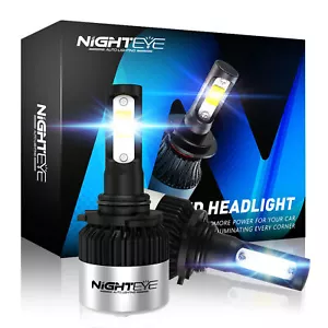NIGHTEYE 72W 9000LM 9006 HB4 LED Headlight Bulbs Kit HIgh Low Beam Super White - Picture 1 of 13