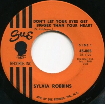 SYLVIA ROBBINS*DON'T LET YOUR EYES GET BIGGER THAN YOUR HEART*POPCORN*LISTEN Foto 1 de 2