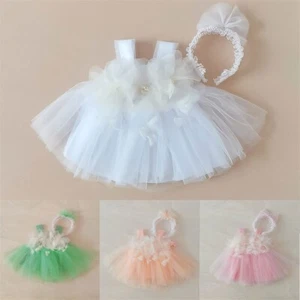 Newborn Photography Props Baby Kids Girl Princess Tutu Dress Hairband Clothing - Picture 1 of 17