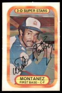 1975 Kellogg's 3-D Super Stars (CRACKED SURFACE) Willie Montanez Philadelphia