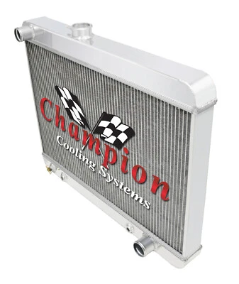 Radiador 2 filas RR Champion 1680S-1965-1967 Pontiac GTO / LeMans / Tempest V8 Eng Foto 1 de 4