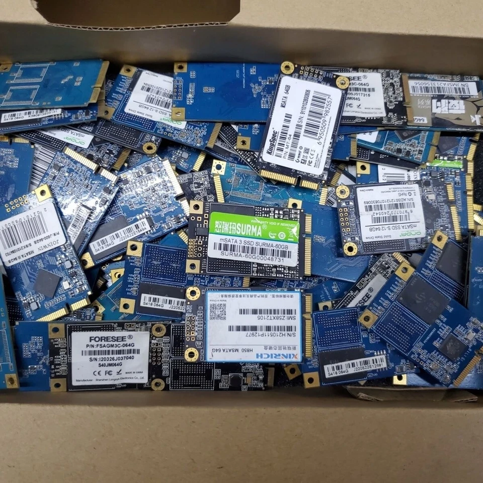 Lot Wholesale 1.8 in 120GB 128GB 240GB 256GB SSD MSATA Solid State Drives - Image 1 of 4
