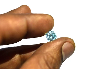 2.50 Sparkle Blue Diamond Loose Treated Certified Round Shine Luster OFFER PRICE - Image 1 of 4