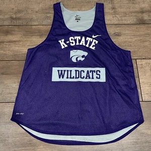Kansas State Spartans Nike Dri Fit Women's Large Reversible Jersey Tank Top - Picture 1 of 7