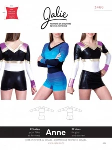 Jalie Sewing Pattern 3466 Anne Cheerleading Uniform Kids, Teenagers, Women - Picture 1 of 1