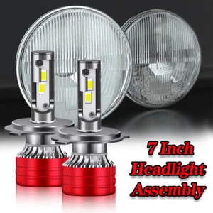 7"inch Round LED Headlight Hi/Lo Beam For Chevy Camaro 1967 1968 1969 1970 - Picture 1 of 15