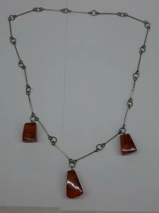 Vintage Natur Baltisches Bernstein UdSSR Sowjet Halskette 20gr 70er Jahre - Bild 1 von 9