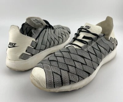 耐克 Juvenate 编织高级运动鞋黑色帆白色鞋女式 10.5 833825 — 第 1/4 张图片