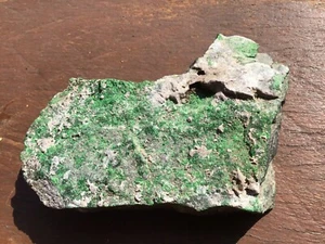 Uvarovite Garnet Specimen, Ural Mts Russia. Standing Piece - Picture 1 of 12