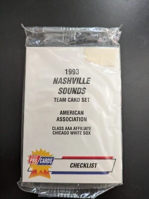 1993 Fleer/ProCards Nashville Sounds Minor League Team Set - AAA White Sox - Image 1 of 2