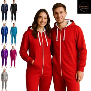 Urban Road Unisex Adults All-in-One Loungewear Jumpsuit – Soft Fleece 1Onesie1 - Picture 1 of 12